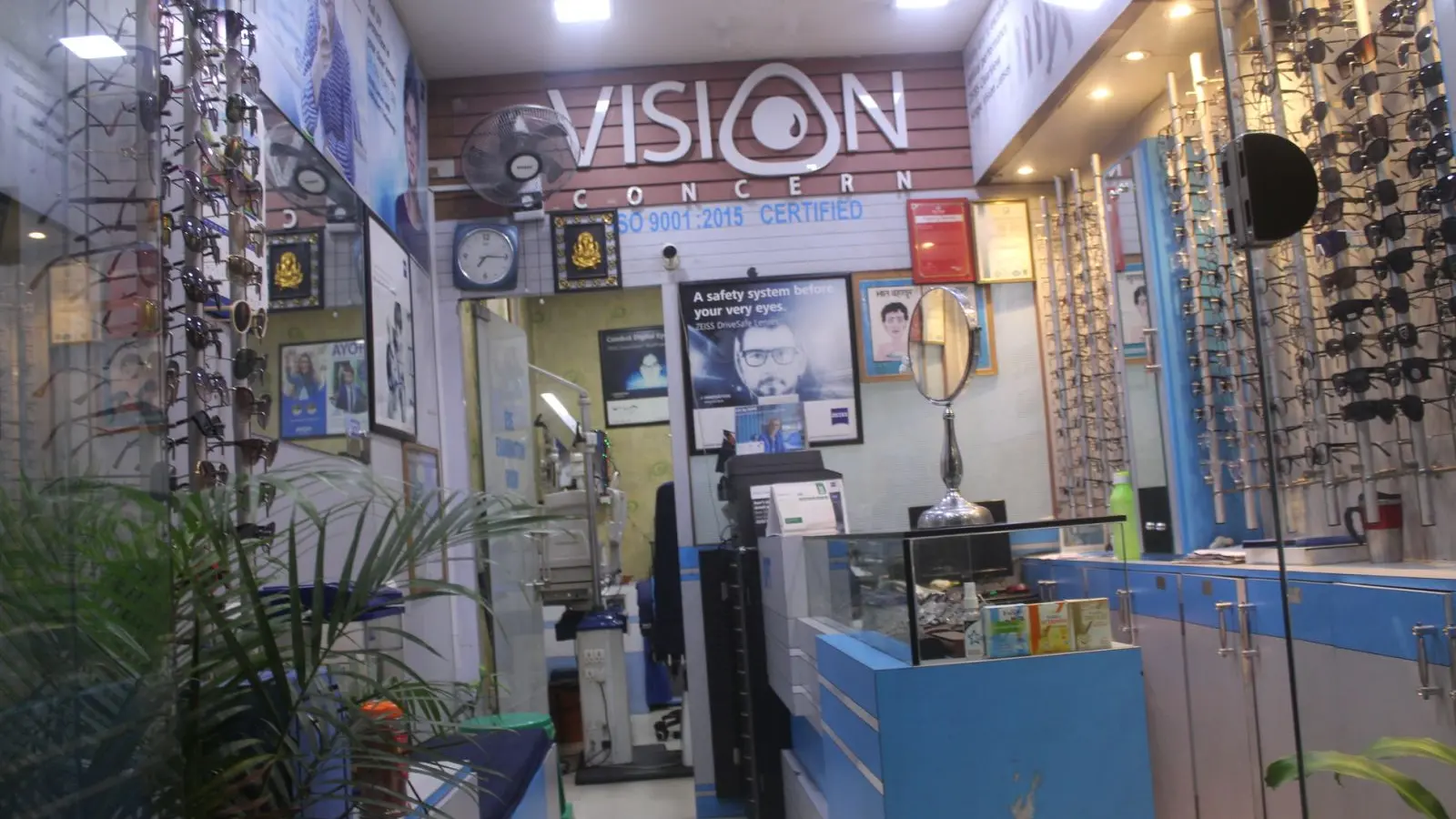 Real frame selection environment at Vision Concern Kathmandu