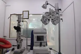 Eye examination equipment inside Vision Concern Lazimpat
