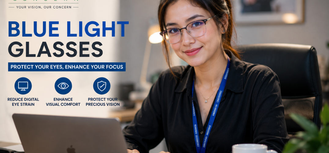 Blue Light Glasses in Kathmandu | Computer Glasses & Blue Filter Lenses | Vision Concern Eye Clinic