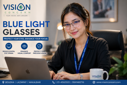 Blue Light Glasses in Kathmandu | Computer Glasses & Blue Filter Lenses | Vision Concern Eye Clinic