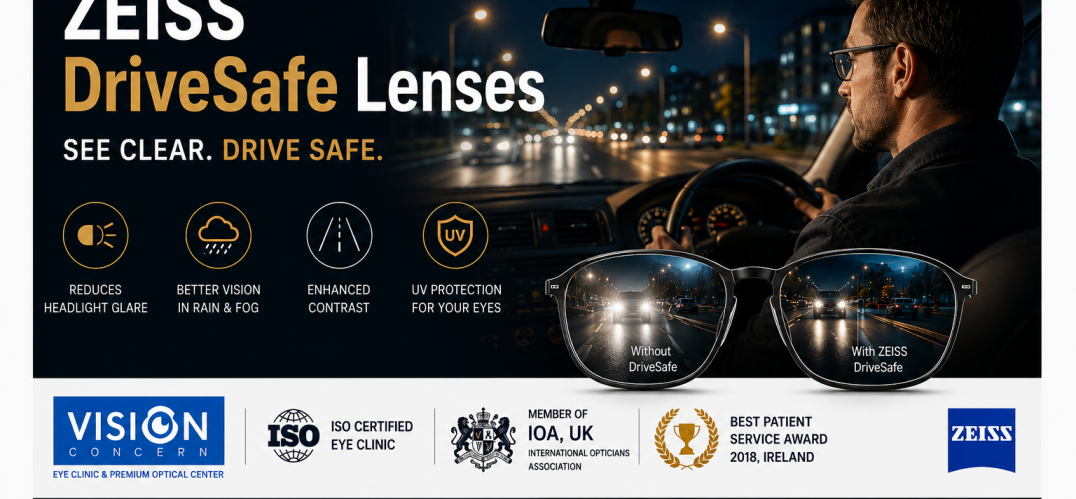 ZEISS DriveSafe Lenses in Kathmandu | Night Driving Glasses | Vision Concern