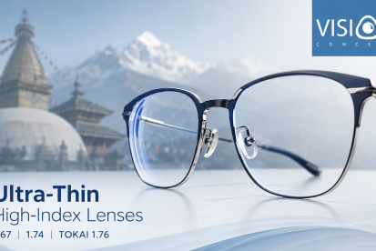 Ultra-Thin Prescription Glasses in Nepal | 1.67, 1.74 & TOKAI 1.76 High-Index Lenses