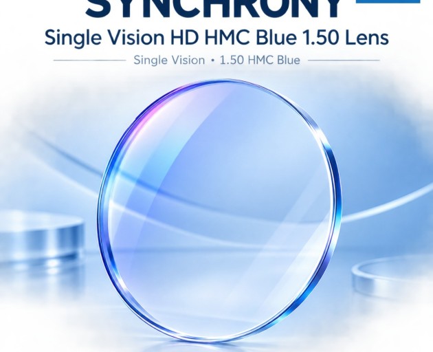SYNCHRONY Single Vision HD HMC Blue 1.50 Lens