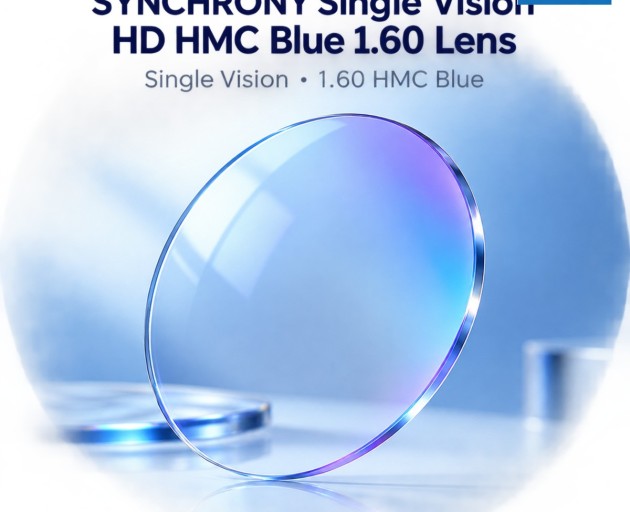 SYNCHRONY Single Vision HD HMC Blue 1.60 Lens