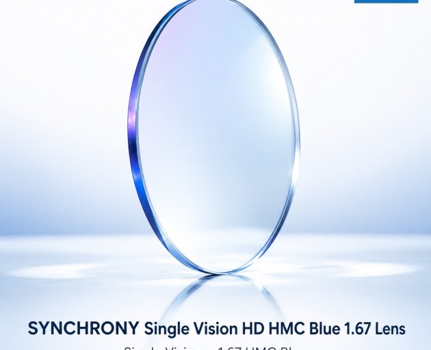 SYNCHRONY Single Vision HD HMC Blue 1.67 Lens