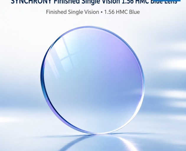 SYNCHRONY Finished Single Vision 1.56 HMC Blue Lens