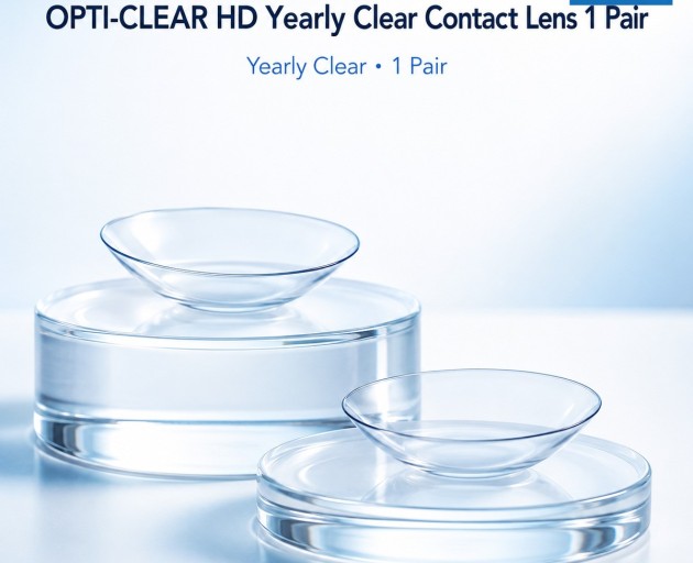 OPTI-CLEAR HD Yearly Clear Contact Lens 1 Pair