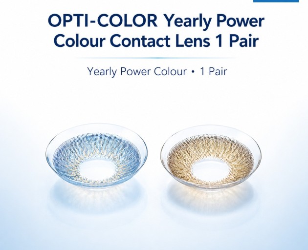 OPTI-COLOR Yearly Power Colour Contact Lens 1 Pair