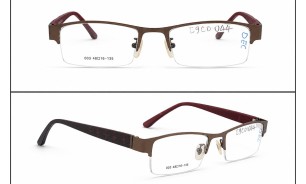 OEC 003 Brown Semi-Rimless Optical Frame