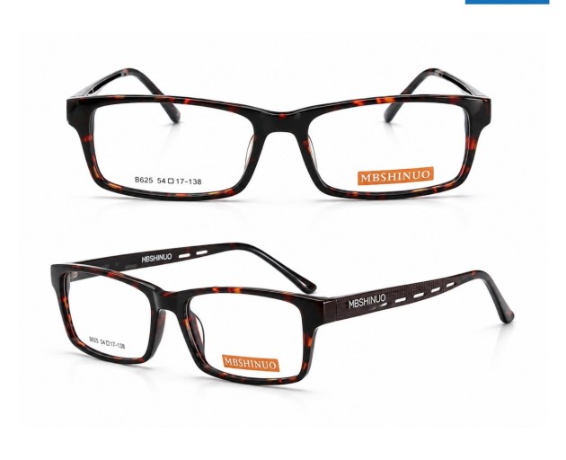MBSHINUO B625 Tortoise Rectangular Optical Frame