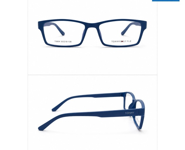 Tommy Style T5604 Blue Rectangular Optical Frame