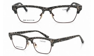 CACAO B625 Patterned Browline Optical Frame