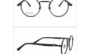 Round Spring-Hinge 5062 Black Optical Frame