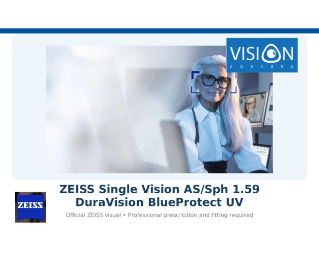 ZEISS Single Vision AS/Sph 1.59 DuraVision BlueProtect UV