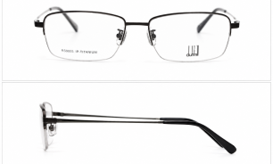 Dunhill semi-rimless rectangular eyeglasses