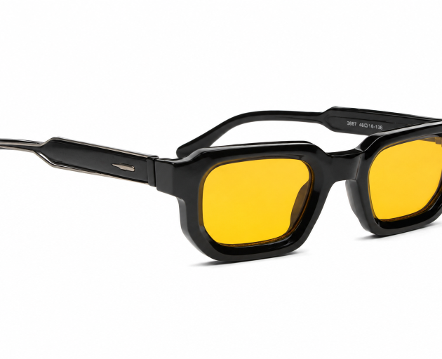 Vintage 90's retro-style chunky rectangle sunglasses