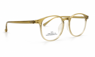 Acetate glossy transparent with green printed frame