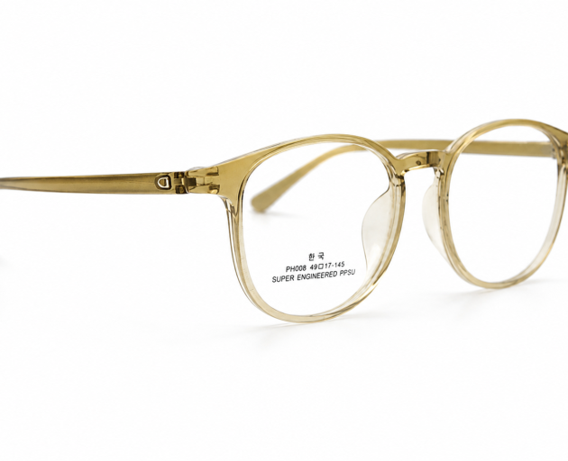 Acetate glossy transparent with green printed frame