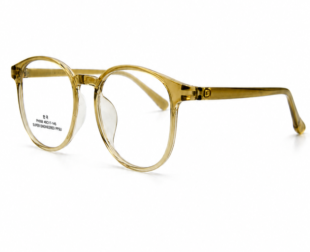 Acetate glossy transparent with green printed frame