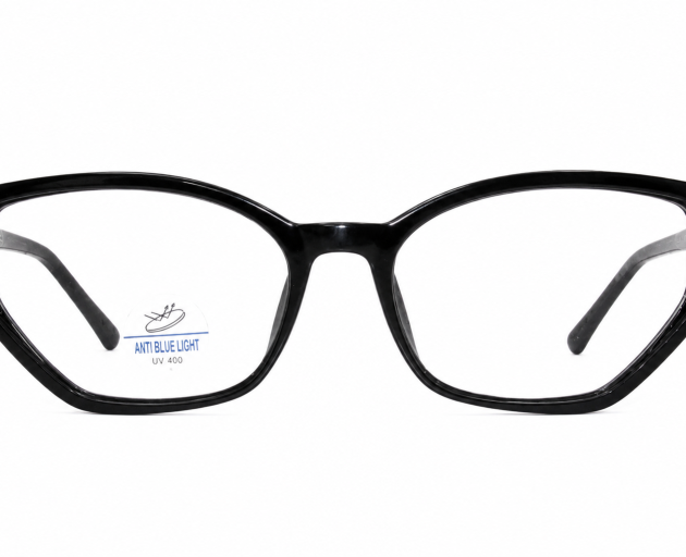 unisex geometric cat-eye computer glasses with anti-blue light blocking lenses