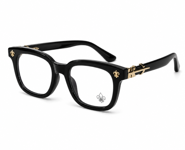 Chrome Hearts "Cox Ucker" square-frame eyeglasses