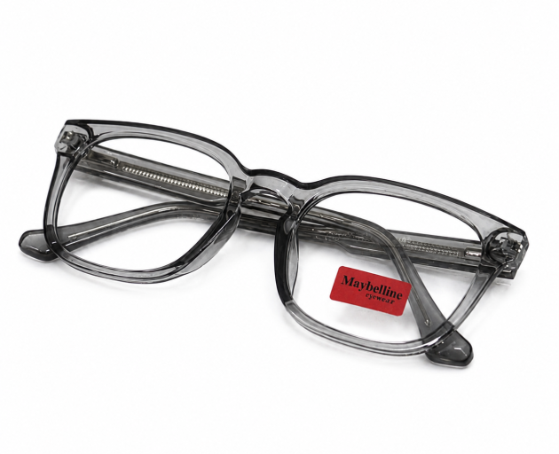 Maybelline Transparent Grey Eyeglass Frame – Square Prescription Glasses Nepal