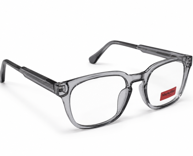 Maybelline Transparent Grey Eyeglass Frame – Square Prescription Glasses Nepal