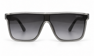Gucci Oversized Square Sunglasses with Grey Gradient Lenses