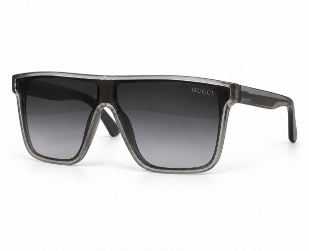 Gucci Oversized Square Sunglasses with Grey Gradient Lenses