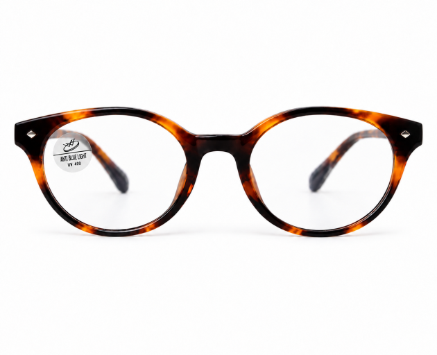 Tortoiseshell Anti-Blue-Light acetate animal printed Eyeglasses