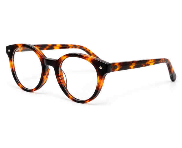Tortoiseshell Anti-Blue-Light acetate animal printed Eyeglasses
