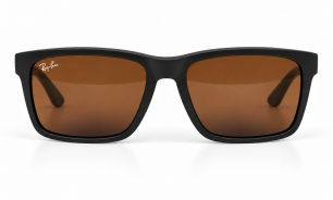 Ray-Ban Polarized Sunglasses – Black Frame with Brown Lenses