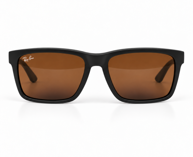 Ray-Ban Polarized Sunglasses – Black Frame with Brown Lenses