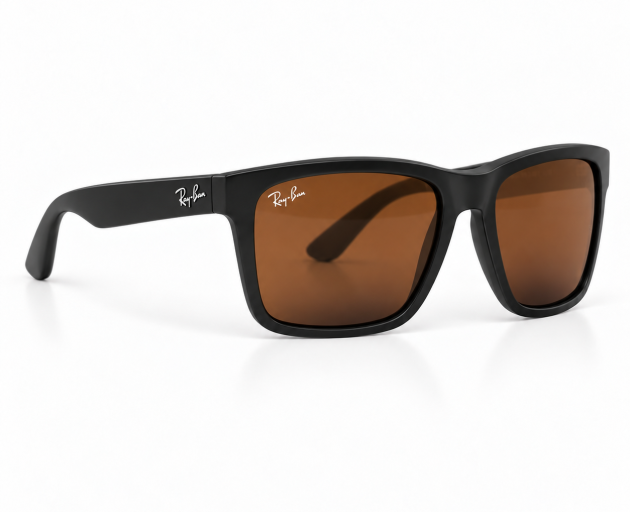 Ray-Ban Polarized Sunglasses – Black Frame with Brown Lenses