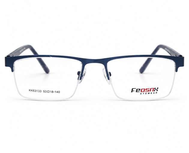 Feosix Eyewear Mettle halp rimless