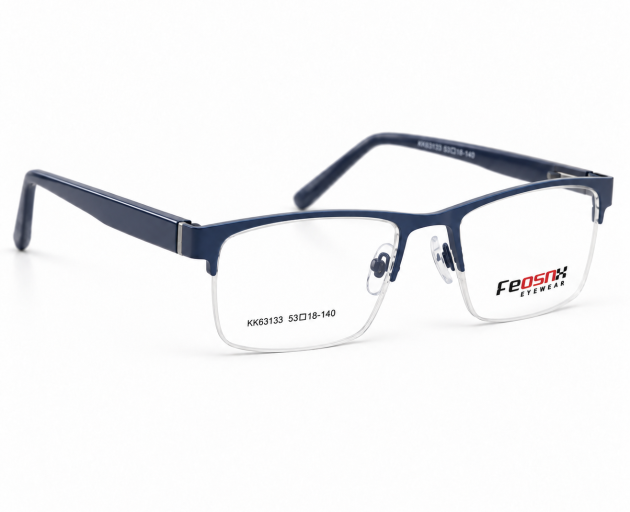 Feosix Eyewear Mettle halp rimless