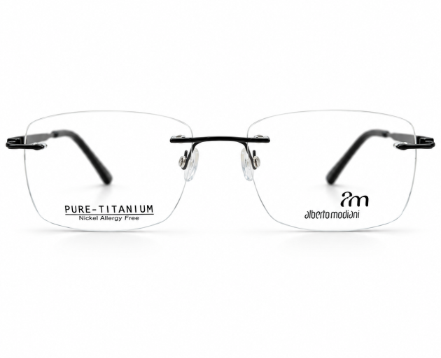 Alberto Modigliani Pure Titanium-Rimless Frame