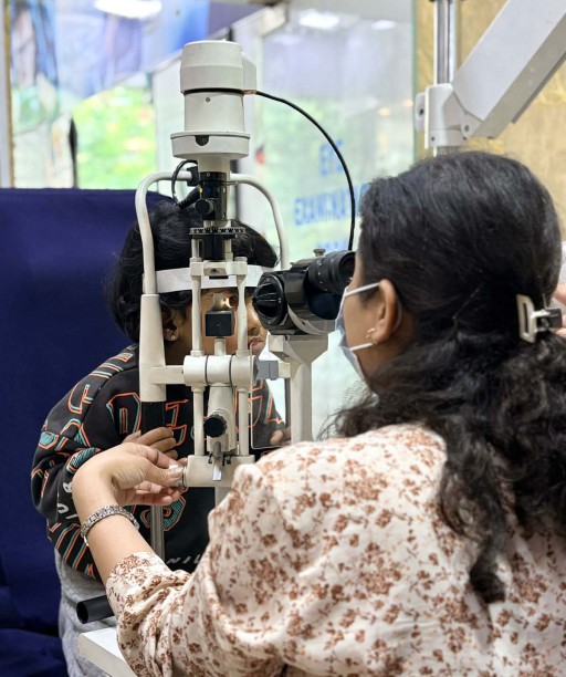 Real eye examination at Vision Concern