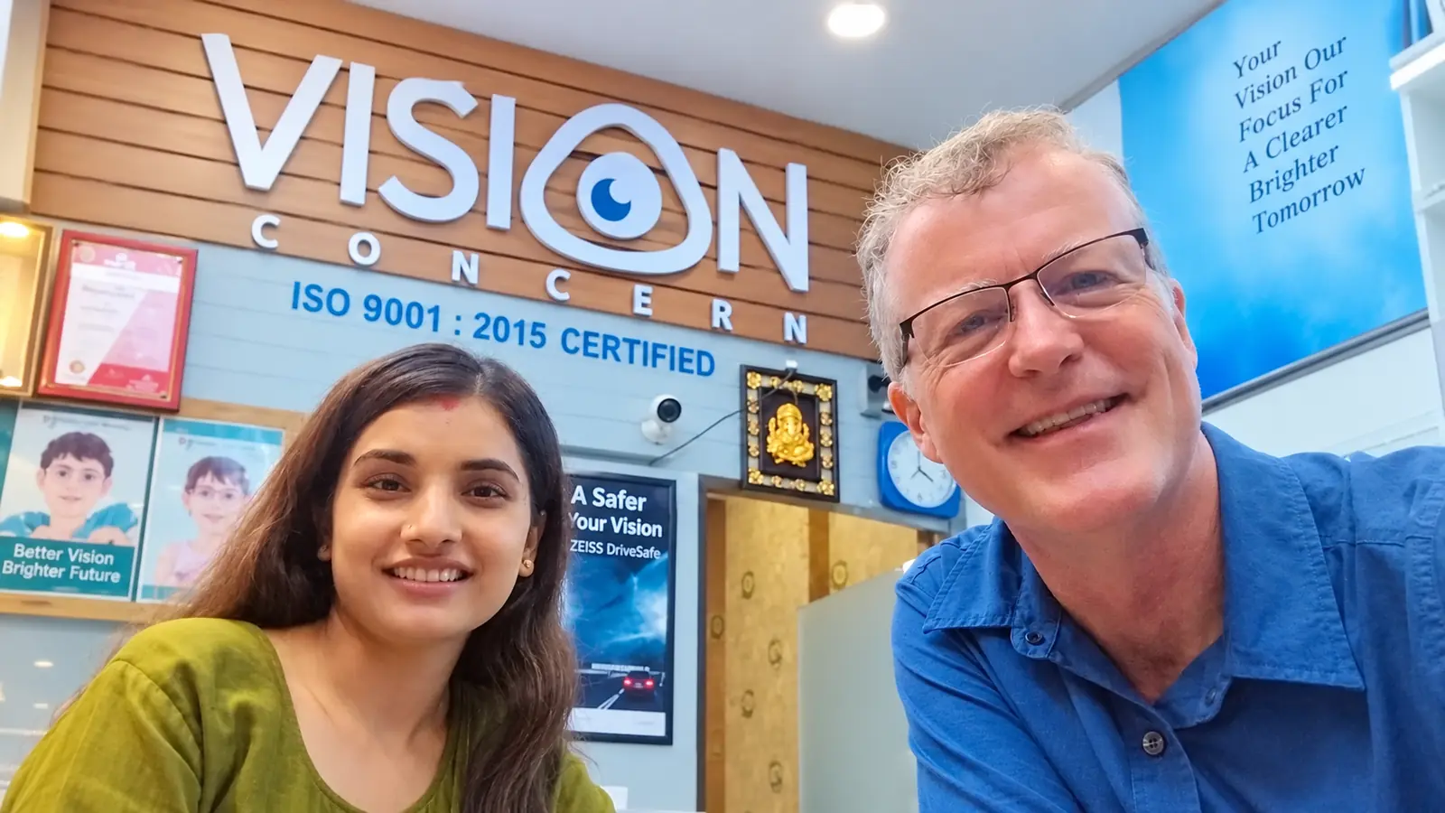 International visitor at Vision Concern Eye Clinic and Optical Kathmandu
