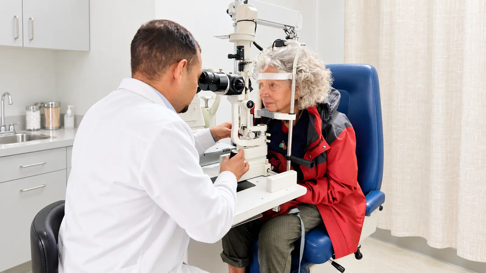 Comprehensive slit-lamp eye examination at Vision Concern Kathmandu