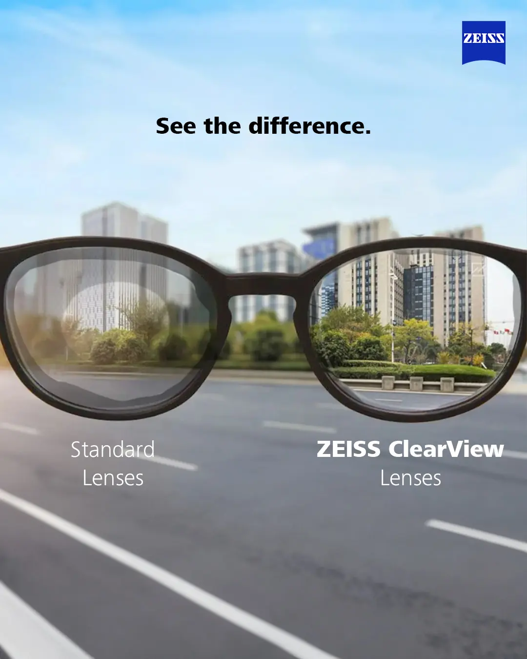 ZEISS ZEISS ClearView BlueGuard 1.67 at Vision Concern Kathmandu